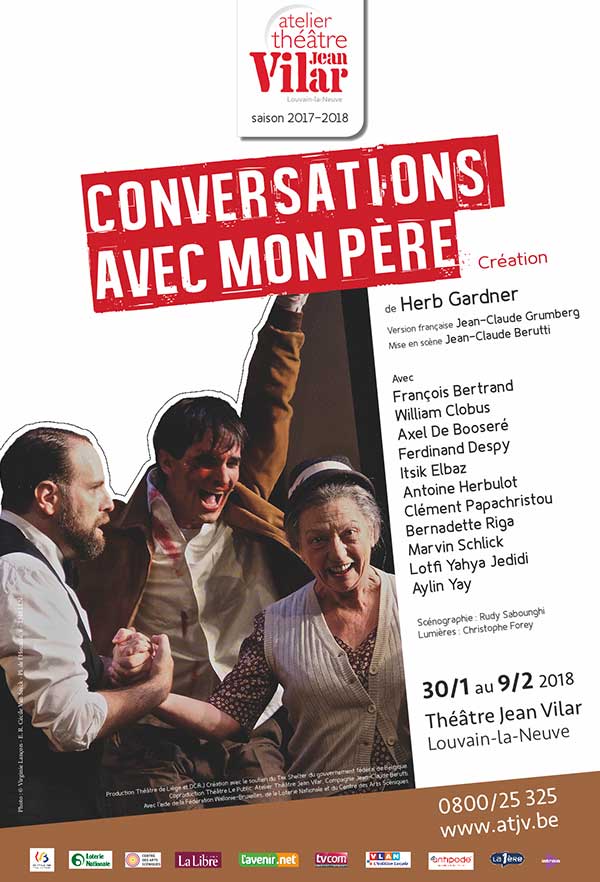 Photographie dans la presse de Virginie Lançon : Conversation avec mon père Théâtre Jean Vilar.