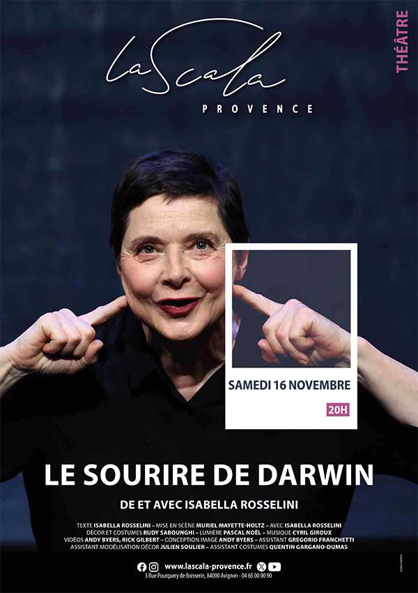 Photographie dans la presse de Virginie Lançon : Le Sourire de Darwin - La Scala Provence.
